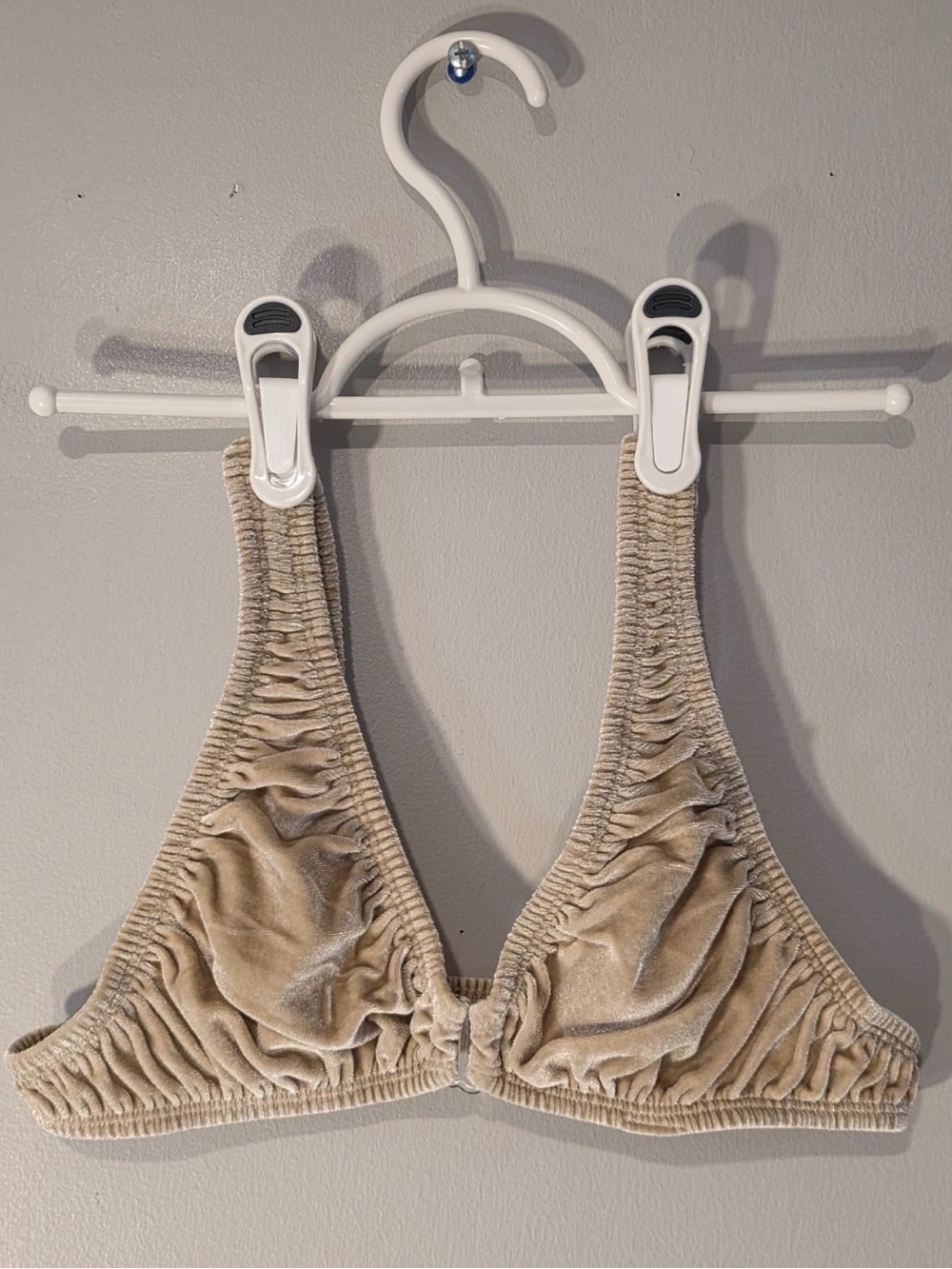 SKIMS Velvet Stretch Plunge Triangle Bra XS - Picture 2 of 11
